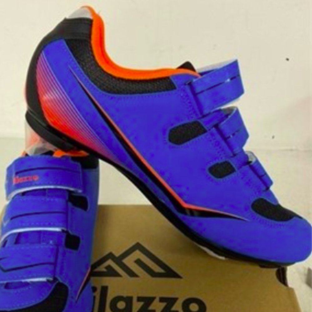 NEW Milazzo Mens Cycling Shoes Compatible with Look Delta Cleats Peleton Sz 9